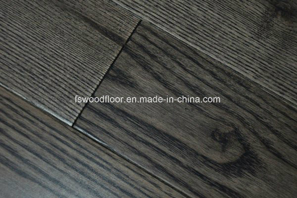 18mm Dark Stained Chinese Ash Solid Wood Flooring