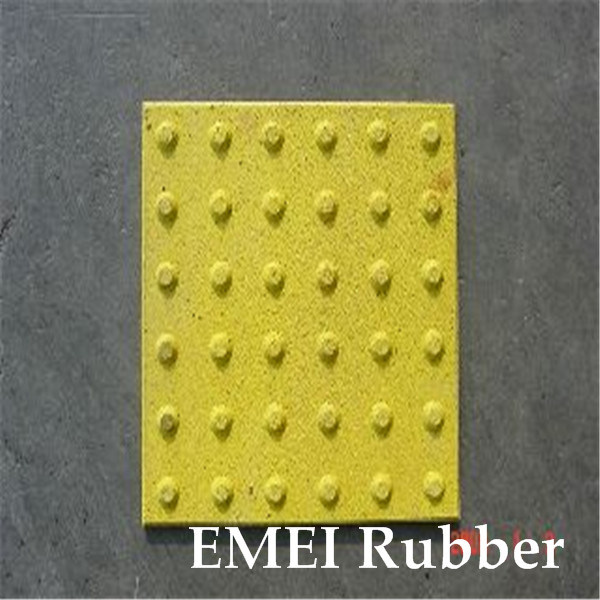 Rubber Tile for Blind, Anti-Slip, Tactile Tile, Safe and Sound