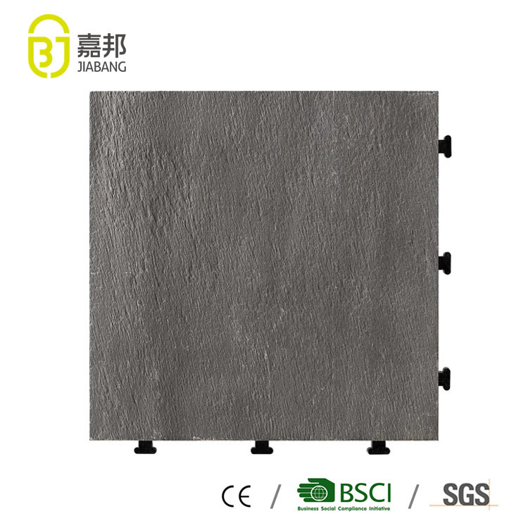 Decoration Building Materials Non Slip Raised Stone Panel DIY Carpet Floor Tile System by Chinese Supplier