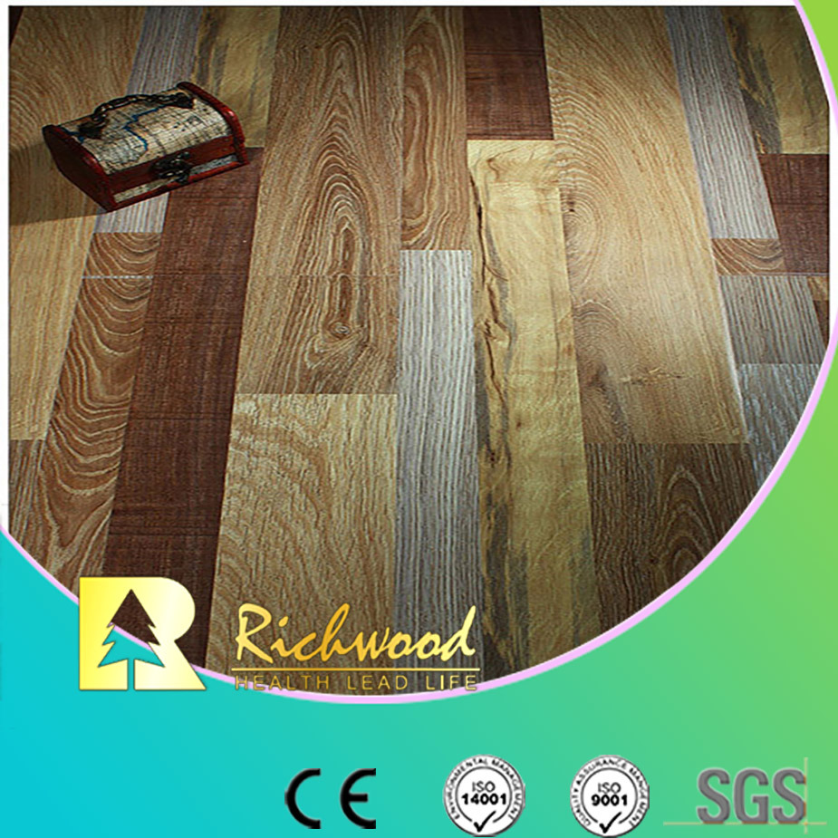 Household 12.3mm E1 HDF Mirror Beech Waterproof Laminate Floor