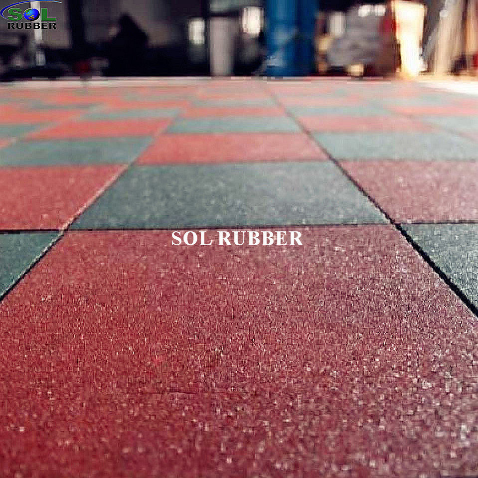 Ce Certificated Rubber Flooring Tile