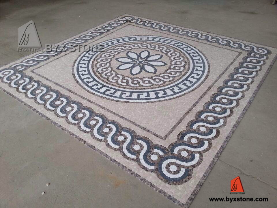 Marble Stone Art Mosaic Tile for Wall / Floor Decoration