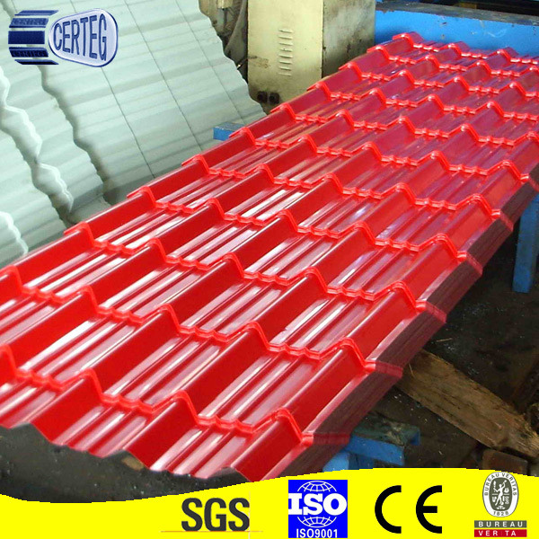 Colored Corrugated Steel Roof Tiles with Competitive Price (CTEA002)