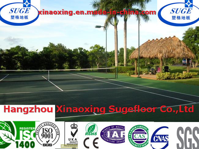 Durable Anti Slip Tennis Court Sport Rubber Flooring