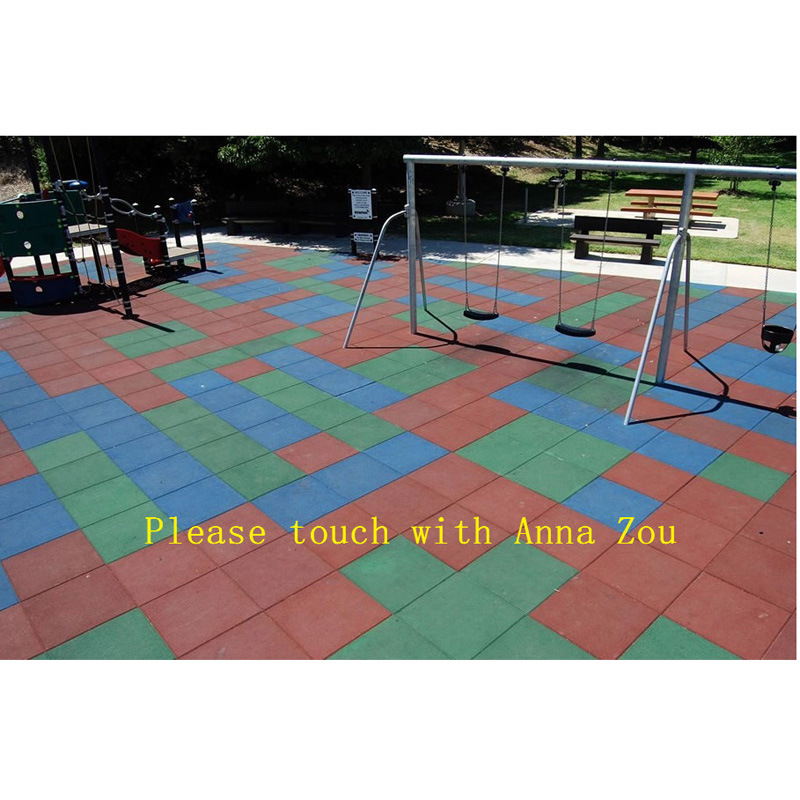 Outdoor Colorful Rubber Tiles/Playground Rubber Floor Tile