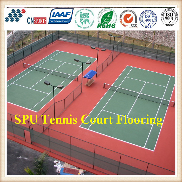 with ISO Approval Shock Absorbing outdoor Spu Sports Flooring