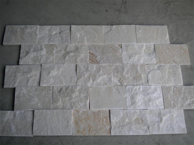 White Quartz Stone Veneer for Wall Cladding