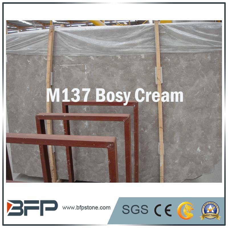 Polished Bosy Cream Marble Slabs for Floor/Wall Tiles/ Stairs/ Medallion