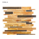 Linear Stained Glass Mosaic Tile for Kitchen Wall Decoration