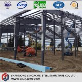 Prefab Steel Frame Warehouse with Brick Wall