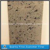 Glass/ Mirror Grey Artificial Quartz Stone for Kitchen and Bathroom