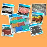Colored Rubber and EPDM Outdoor Interlock Rubber Tile