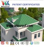 Wins ASA/PMMA Synthetic Resin Roof Tile Green Color
