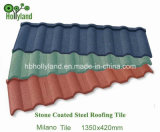 Brick Color Stone Coated Metal Roof Sheet (Milano Tile)