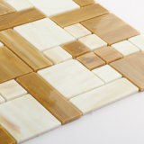 China Wholesale Natural Stained Kitchen Floor Glass Tiles Mosaic