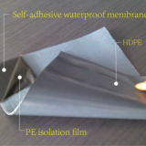 PE/HDPE/ EVA Film Self Adhesive Waterproof Membrane/ Roofing Felt /Underlayment
