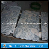 Polishing China Juparana / Sand Wave Granite Flooring Tiles for Kitchen
