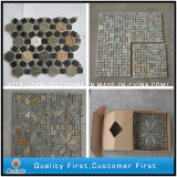 Natual Rusty /Colorful Slate Mosaic Stone Tile for Wall Cladding