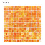 Decorative Orange Square Stained Glass Mosaic Tile
