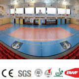 Indoor Pink Vinyl Sports Floor Roll for Volleyball Court Gem Pattern 4.5mm