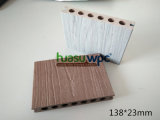 Capped Hollow Decking Wood Grain Coextrusion WPC Board