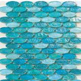 Oval Glass Paving Tile Mosaic
