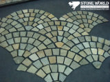 Mesh Mixed Color Flagstone Mosaic Tiles for Wall/Flooring (mm086)