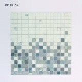 Grey and White Backsplash Tile Building Materials Stained Glass Mosaic