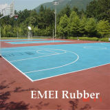 Hard-Wearing Standard Basketball Court Made From 100% Rubber Granules