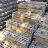 Natural Golden Yellow Slate Stacked Stone Wall Panels (SMC-SCP431)