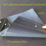 PE/HDPE/ EVA Film Self Adhesive Modified Bitumen Membrane / Garage Waterproof Membrane (1.2mm /1.5mm /2.0mm /3.0mm /4.0mm)