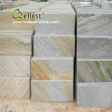 St-014 Yellow Wood Slate Tile for Floor and Wall Cladding