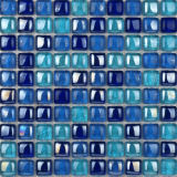 Mixed Blue Glass Crafts Mosaic Tile