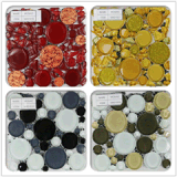 300X300mm New Style Gold Glass Irregular Mosaic for Building (VMG1021)
