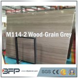 Polished/Honed Natural Wooden Grain Dark Grey Marble Slabs