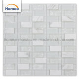Modern Kitchen Stone Mosaic Wall Decor White Glass Mosaic Tile