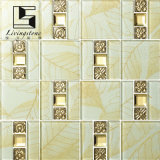 Golden Leaf Glass Mosaic Tiles