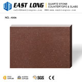 Brown Without Particles Polished Quartz Stone Slab
