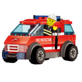 1488057-City Fire Engine 119 Emergency Building Blocks Sets DIY Brick Truck Boy Children DIY Action Figure Toys
