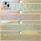 Two Color Electroplate Glass Mosaic Tiles for Livingroom