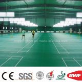 Green Snaked Pattern PVC Sport Floor for Table Tennis Court with Ce Bwf Itf Ittf Certificate