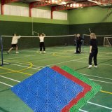 Interlocking Gym Floor Tile, PVC Gym Flooring Tiles for Indoor/Outdoor Sports Used