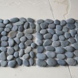 Black Pebbles with Net for Landscaping Decoration