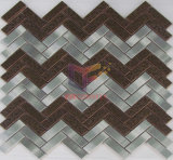 Wavy Shape Grind Face Metal Mosaic Tile (CFM909)
