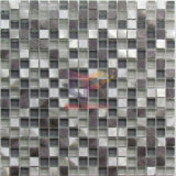Grey Glass Mix Aluminium Mosaic Tile (CFA71)