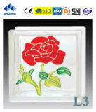Jinghua High Quality Artistic L-3 Painting Glass Block/Brick