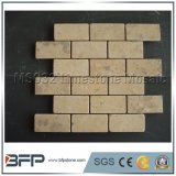 Yellow/Beige Limestone Mosaic for Floor Tile and Wall Tile