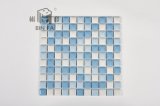 Convex Blue and White 25*25mm Ceramic Mosaic Tile for Decoration, Kitchen, Bathroom and Swimming Pool