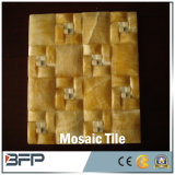 Customized New Style Yellow Marble Mosaic Tiles for Wall