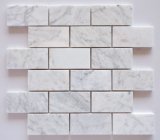 Hot Carrara White Marble Subway Stone Tile From Italy